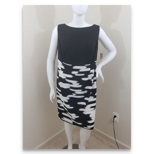 Cute Black and white sheath dress
